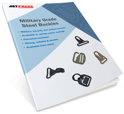 Military grade steel buckles leaflet